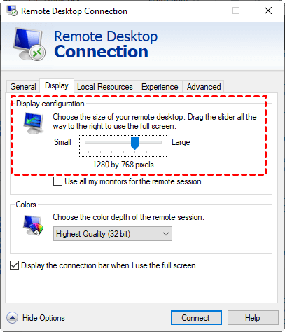 Remote Desktop Connection