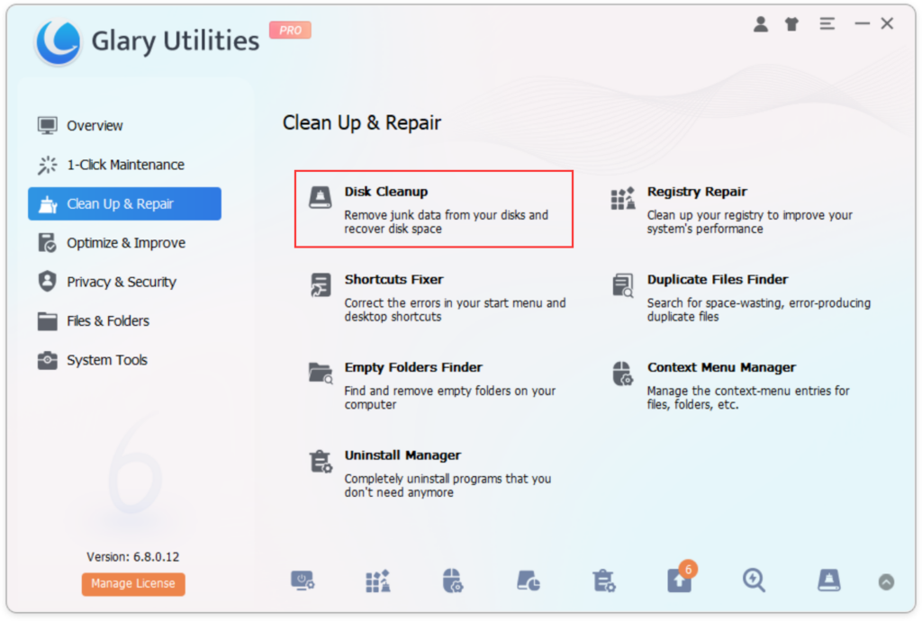 Free Up Disk Space on Your Windows PC Using Glary Utilities