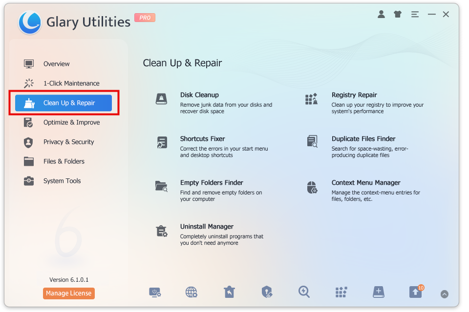 An all-in-one utility that deeply cleans and repairs your PC with over 20 tools, offering enhanced cleanup and automated maintenance.